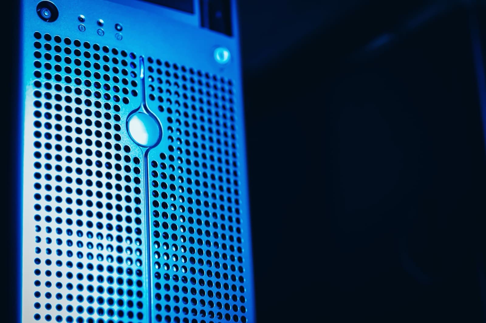 A server rack with network gateway equipment, representing a unified API layer in front of multiple model providers